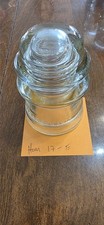 Hemingray No 17 Threaded Glass Insulator Vintage Antique Clear (E) 31-50 picture