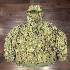 Halys Gear SEKRI AOR2 Woodland - PCU Level 7 Puffer Jacket w/ Hood - LARGE LONG picture