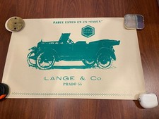 Vintage Essex Motors Automobile Ad Lange & Co. Prado 55 Cuba 1920s Original Teal picture