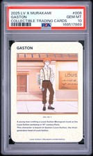 2025 Louis Vuitton X Murakami LV Trading Cards Gaston #008 PSA 10 picture