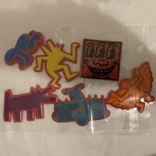 Keith Haring 1986 Pop Shop Vintage Original Refrigerator Magnets Set picture