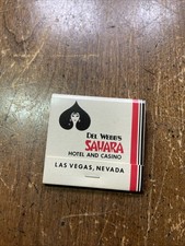 Vintage Matchbook Del Webb’s Sahara Hotel Unstruck Matchbook picture