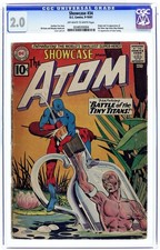 Showcase #34 CGC 2.0 1961 0248593004 1st app. Silver Age Atom picture