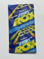 1990’s Sunkist FRUIT ROX METEORITES Fruit Snack Wrapper Vintage picture