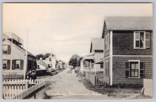 1905 Sconset, Nantucket Mass View of Broadway Siasconset, MA Rotograph Postcard picture