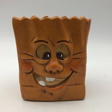 Halloween Decoration Trick Or Treat Bag Pencil Cup? Unsure Ceramic? Help So Cute picture