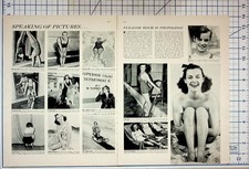 1939 Eleanor Holm Swimmer Magazine Spread Vintage Photos Ephemera picture