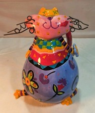 Catitudes Ceramic Figurine by Joyce Shelton Multicolor Kitty Cat Whiskers picture