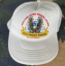 NOS 1991 Vintage Welcome Home Desert Storm Hollywood Parade Hat SHIPS FREE picture