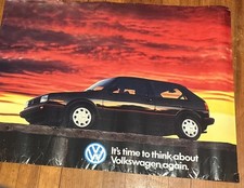 1988 GTI Volkswagen dealership promotional poster￼40 x 30 picture