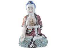 c1900 Chinese Famille Rose Antique Porcelain Medicine Buddha picture