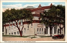 San Antonio TX First Church of Christ Scientist Vintage Postcard 1910s 20s picture