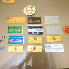 Vintage Sports Car Club Event Badge/Plaque Lot 1959-1966 Hill Climbs & Shows picture