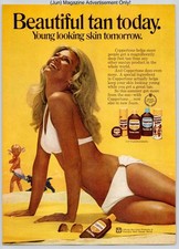 Coppertone Suntan Lotion Skincare Beautiful Tan Vintage 1972 Advertisement picture