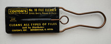 Vintage Colton's No. 10 File Card / Cleaner E.C. Knudson Chicago Made In The USA picture