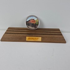 BNSF Railway 2020 Injury Free Safety Recognition Coin Woodchuck Display Stand picture