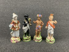 Mottahedeh Design Four Porcelain Allegorical Art Continents Figurines Italy picture