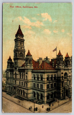 c1910 Post Office Baltimore Maryland Postcard Unposted picture