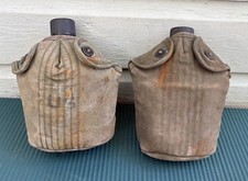 2 Lot VTG 1944 WW2 US Army Canteens VOLLRATH & S.M. CO W/Covers 40s Field Gear picture