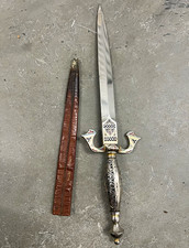 Spain Toledo Dagger letter opener with leather sheath picture