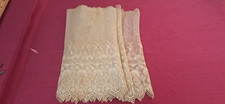 Antique Victorian Embroidered Trim Remnant for Doll Clothes 2 yards X 10 inches picture