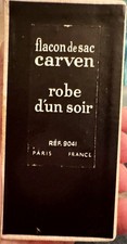Vintage Carven Robe d’Un Soir  Paris France Purse Perfume Flacon de Sac w/ box picture