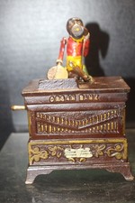 Antique 1882 Kyser & Rex Organ Bank Musical Mechanical Coin Bank Medium Size picture