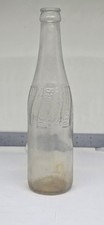 Vintage Embossed Pepsi Cola Glass Bottle, Clear Soda Pop picture