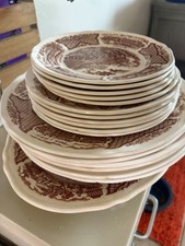 Vintage Alfred Meakin Fair Winds Collection of plates and a platter picture