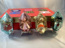 Vintage Jewel Brite Diorama Ornaments - Set of 4 picture