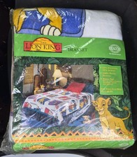 Vintage 90S Sealed Beacon Lion King Blanket Disney Twin 90 X 72 New Sealed picture