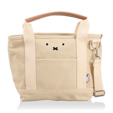 Miffy HAPITAS 2WAY Insulated Tote Bag Canvas Lunch Bag w/ Shoulder Strap picture