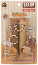 Kawaii Cute Bear Bakery Charm Gel Pen 3D KUKI Original Collectible Stationary picture