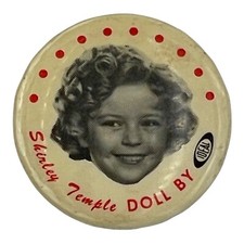 Vintage 1972 Shirley Temple Doll by Ideal Advertising Pin Pinback Button 1 1/4