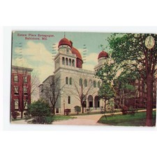 Vintage 1911 Eutaw Place Synagogue Baltimore MD Postcard I. & M. Ottenheimer picture