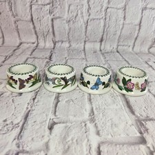 Vintage Portmeirion Botanic Garden Egg Cup Set Of 4 Butterfly & Floral Designs picture