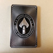 Special operations command Ace of Spades Challenge Coin 2.2