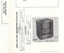 1947 Gilfillian Bros 86C 86P 86U Tube Radio Receiver Photofact Manual Spec Sheet picture
