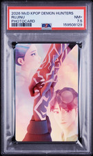 Rumi & Jinu 2026 McDonald's K-Pop Demon Hunters Huntrix Photocard PSA 7.5 Rujinu picture