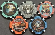 Harley Davidson 86th Anniversary Sturgis Black Hills Rally 2026 5 poker chip set picture