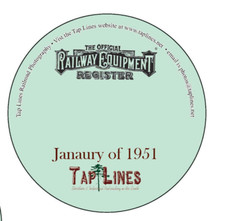 January of 1951 Official Equipment Register scanned to PDF on CD picture
