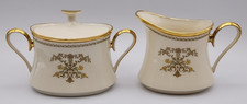 Lenox Castle Garden Sugar and Creamer READ BLUE picture