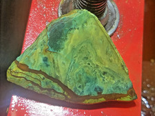 AAA Oregon Vistaite Jasper Slab VIBRANT COLORS Cabochon Gemstone Lapidary DzT051 picture