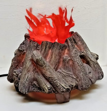 Halloween Decor 3D Tabletop Artificial Silk Flame Campfire Light picture