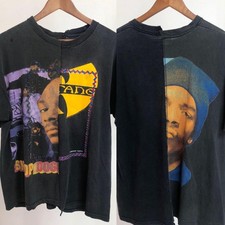 Vintage Snoop Dogg T-Shirt XL Black 90s 2000s Wu-Tang Rap Band Tee picture