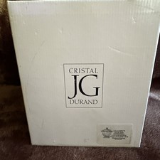 J.G. Durand Calliope 24% Lead Crystal Covered Pedestal Compote Candy Dish Bowl picture