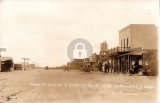 Columbus NM Main Street Looking S Bullet Holes Wall RPPC Photo Postcard COPY picture