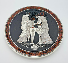 Vintage Kerameikos Athens Greek Art Pottery Wall Plate Hand Made Terracotta 13