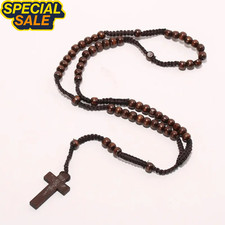 Handmade Wooden Catholic Rosaries Rosary Necklace From Bethlehem Olive Wood picture