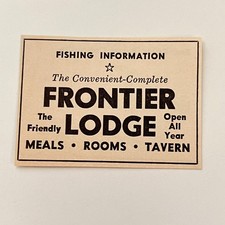 The Friendly Frontier Lodge Open All Year Meals Room Tavern 1948 CO Ad TAK2-S24 picture